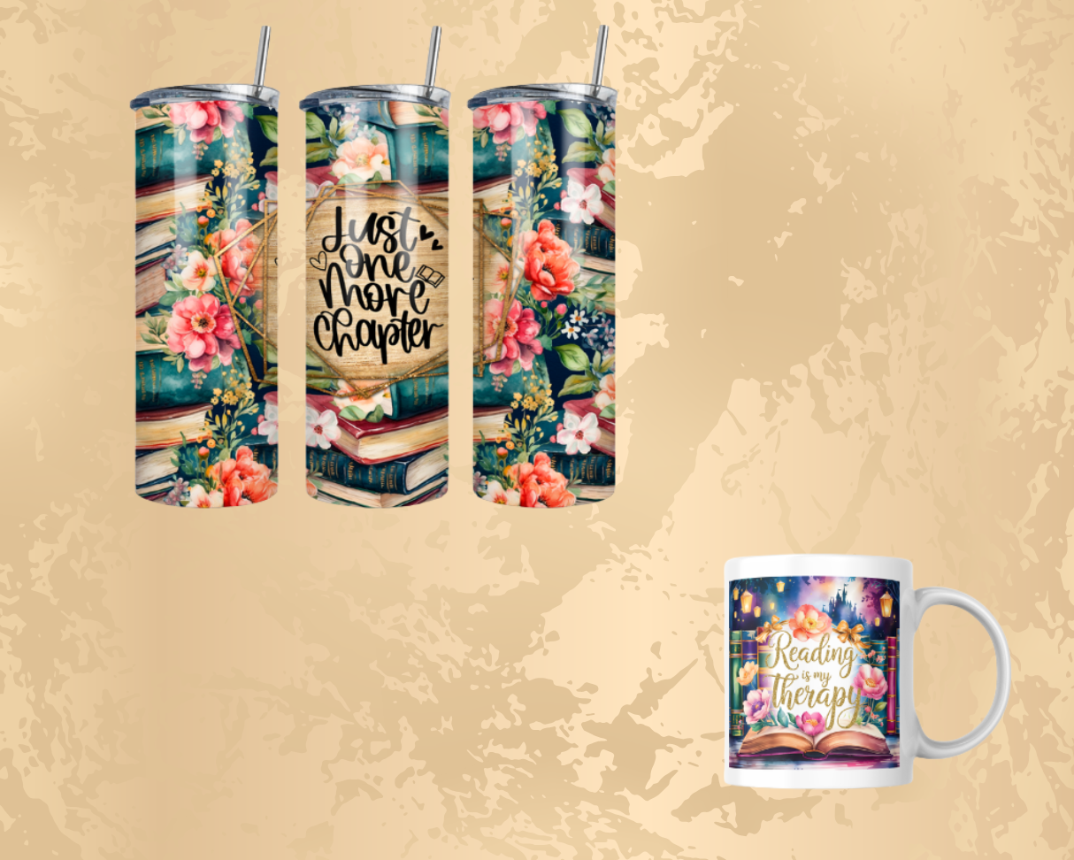 One More Chapter 20oz Tumbler 12oz Coffee Mug