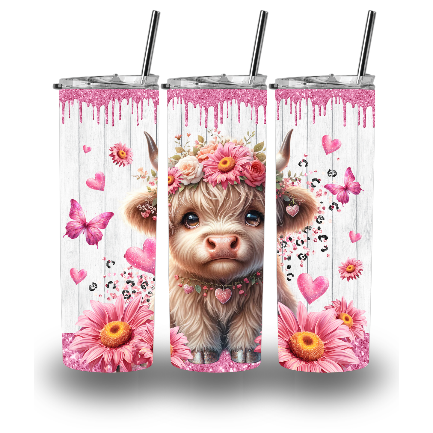 The Pink Cow 20oz Tumbler And 12oz Coffee Mug