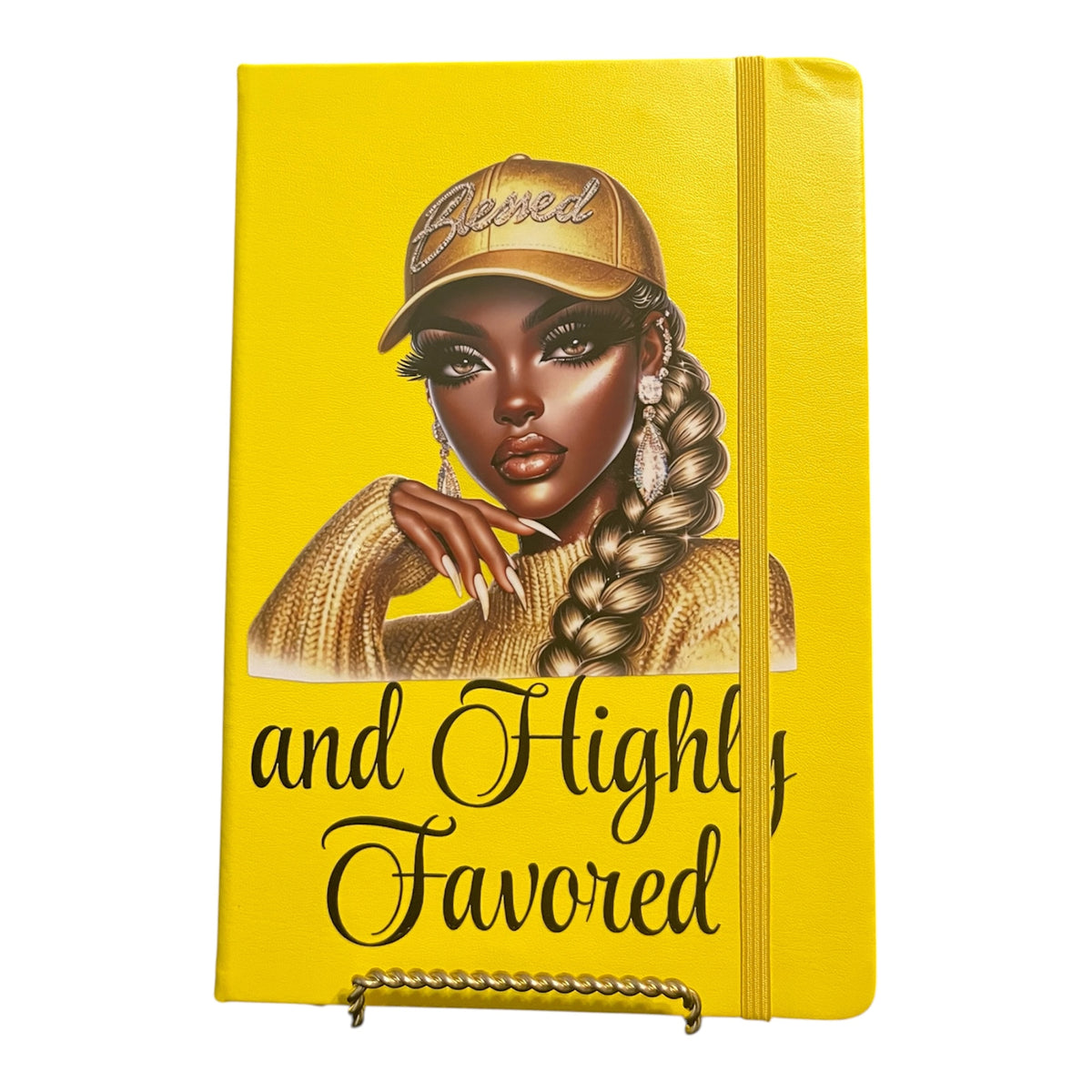 Blessed and Highly Favored Journal - Yellow cover