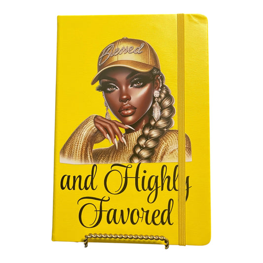 Blessed and Highly Favored Journal - Yellow cover
