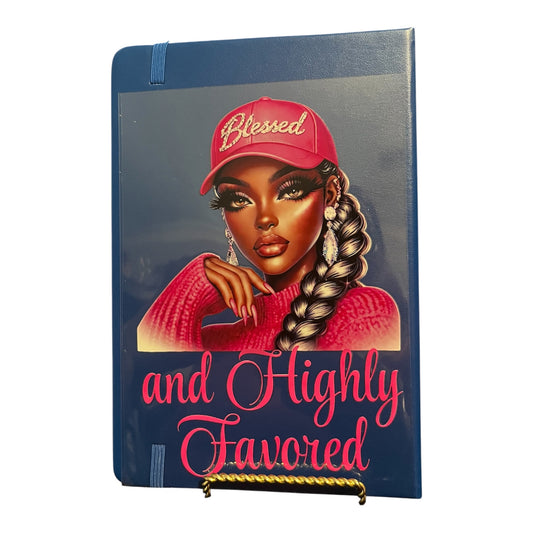 Blessed and Highly Favored Journal - Blue cover