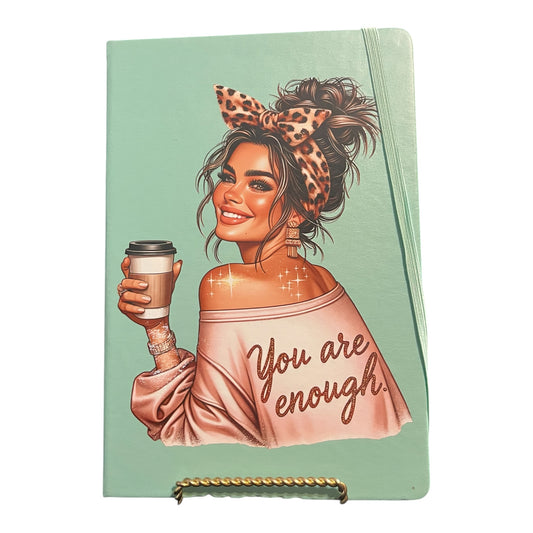 You Are Enough journal - mint green cover