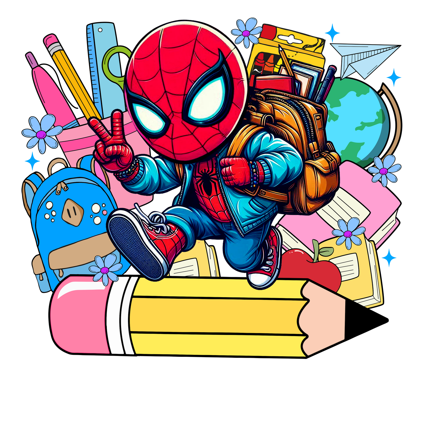 Spider Man Back To School T-Shirt